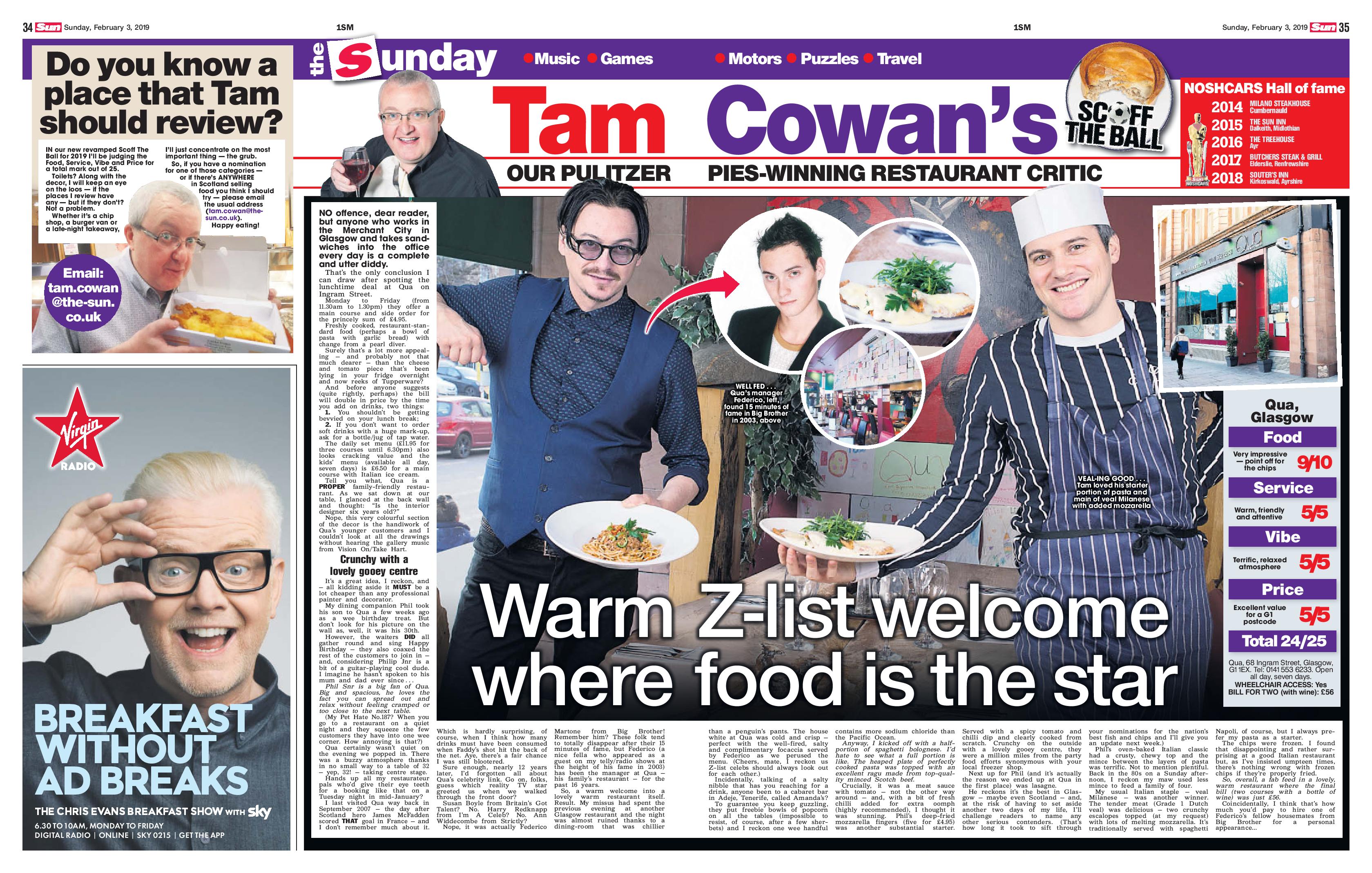 Tam Cowan Review